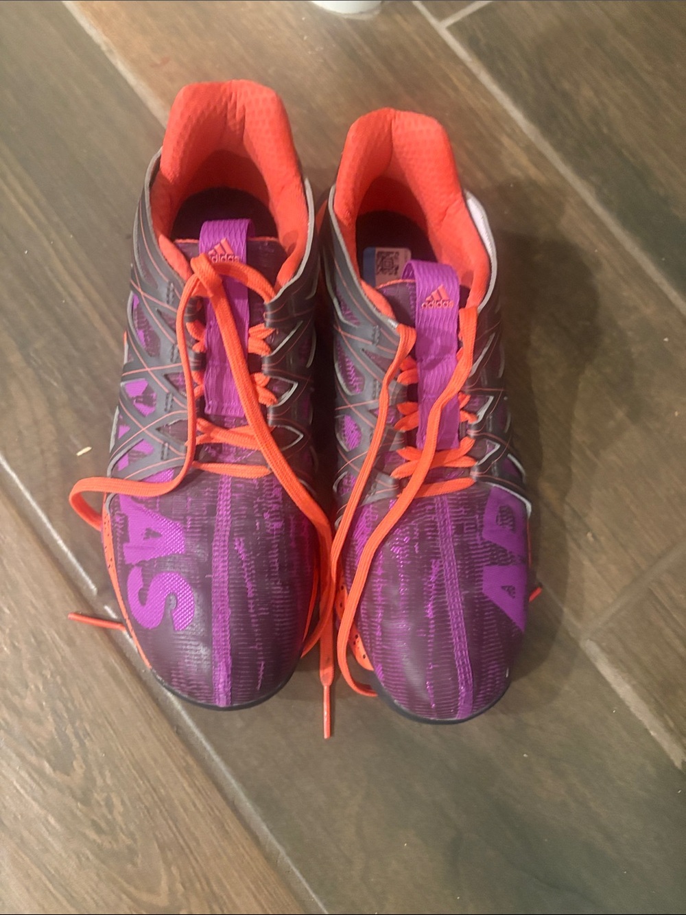 adidas Men’s Purple & Orange Athletic Shoes
